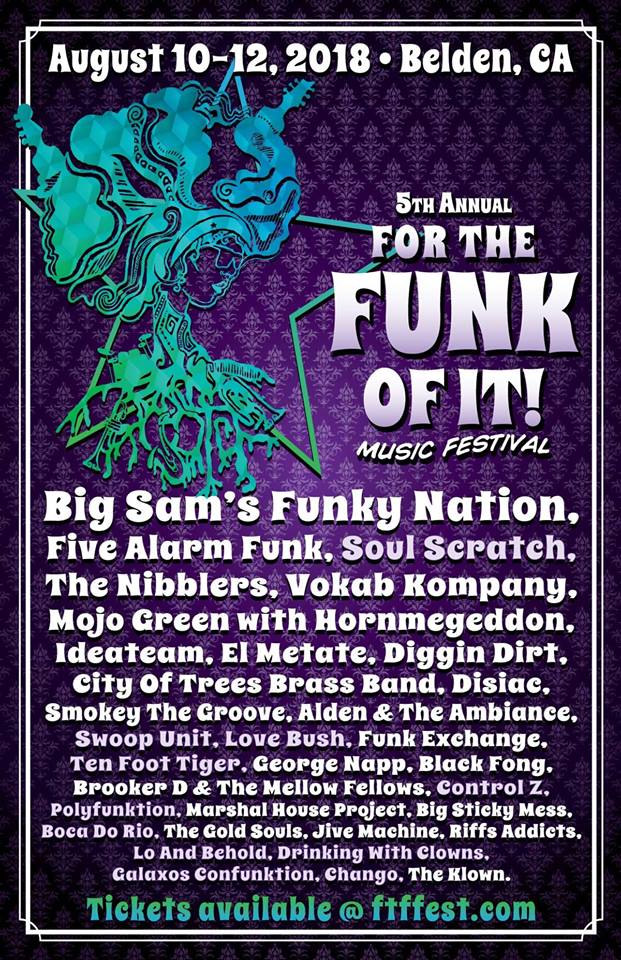 The Klown performs at For The Funk Of It Festival 2018 - August 10-12, 2018 - Belden Town Resort in Belden, California