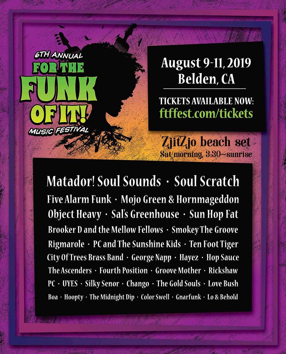 ZjitZjo performs at For The Funk Of It Festival - Saturday, Aug 10, 2019 - Belden Town, California