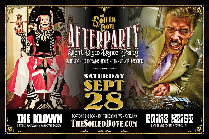 The Klown DJs at The Soiled Dove Silent Disco Afterparty - Saturday, September 28, 2019 - Tortona Big Top in Oakland, California