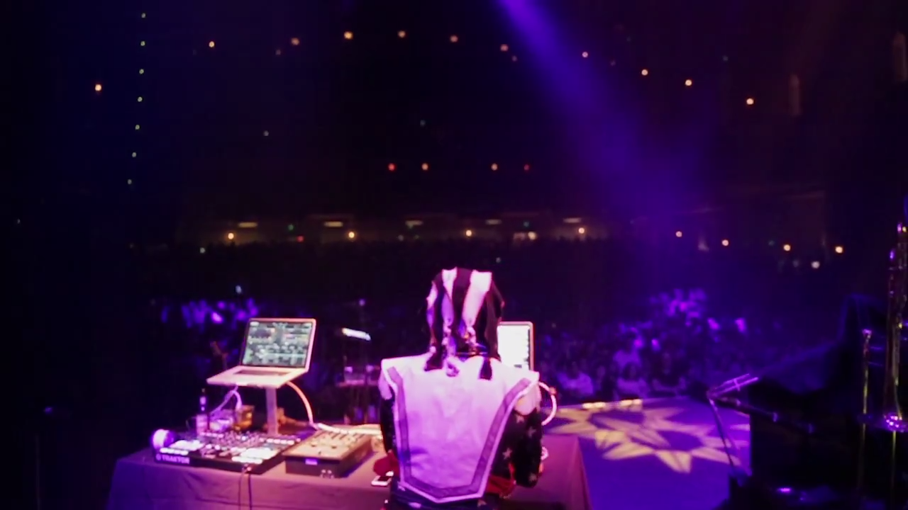 The Klown DJing at the Fox Theater with Caravan Palace & Trapeze Worldwide