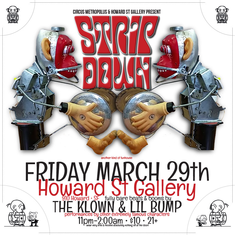 The-Klown-190329-Howard-Street-Gallery-flyer-square